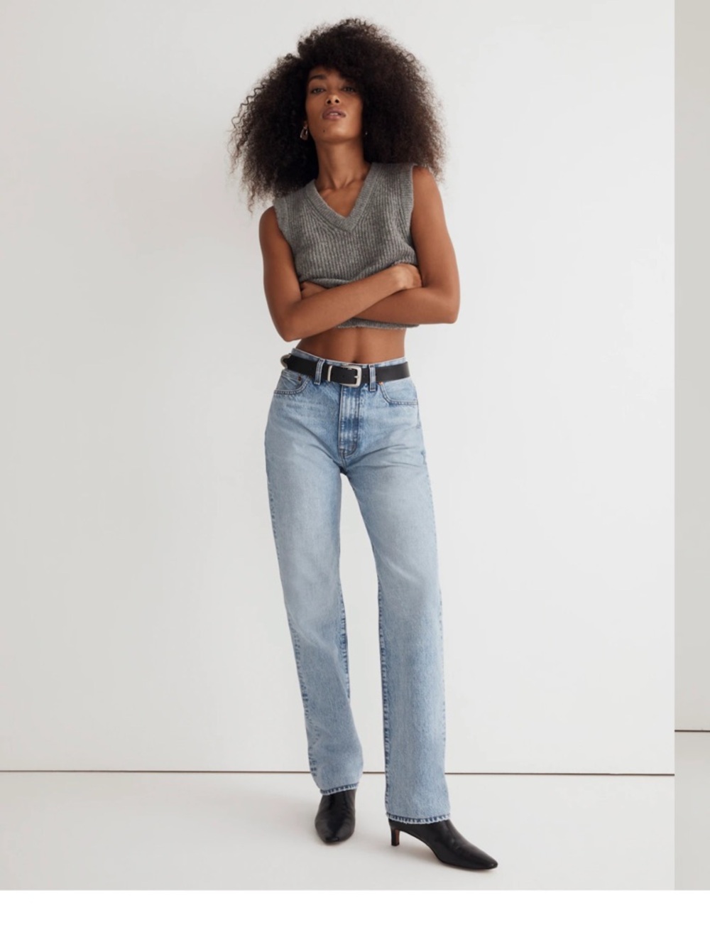Madewell Women’s Light Blue Wash ‘90s Straight-Leg Jeans Size 31 NWT